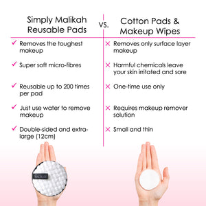 Simply Malikah Reusable Makeup Remover Pads Set