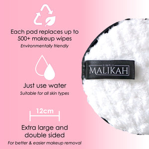 Simply Malikah Reusable Makeup Remover Pads Set